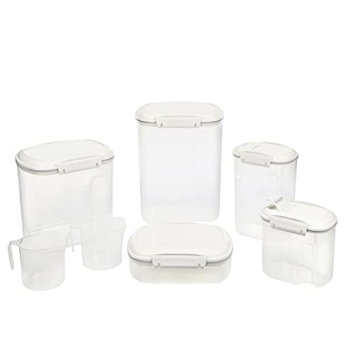 Sistema 5Piece Food Storage Containers for Pantry with Lids and 2