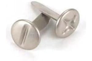 MYUIAO 100 Pcs 8mm+ - Slotted Phillips Head Screw Brads Silver Scrapbooking Nails Metal Embellishment Cross Album Paper Craft Tool, Craft and Scrapbooking Brads, Craft Supplies DIY, Handmade Cards