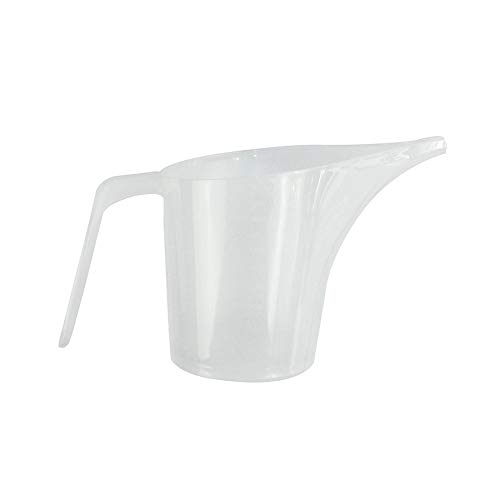 Long Spout Plastic Measuring Funnel Jug | Hot and Cold Liquids Nesting | Microwave Safe Easy to Read Measurements | Soap Making Candle Making Baking Food Grade - 1000ml