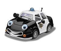 Chevron Cars Patty Patrol, Police Car 5 in Series, Collectible