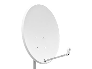 Antenna Satellitare RED OPTICUM X80 Da 80cm Con LNB Doppio - Per TV HD, 4K, UHD, Facile Montaggio