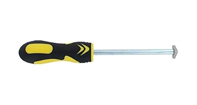 ABN Carbide Tip Grout Removal Hand Tool, Soft Grip & Reversible Triangle Blade for Detail Work