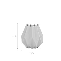 Betan vases Porcelain Vase Modern Ceramic Tabletop Origami Flower Vase Room Study Hallway Home Wedding Decoration,Gray