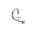 BodyJ4You L-Shaped Nose Stud Heart Stainless Steel 20G (0.8mm)