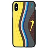 iPhone 3D Sean W/Undefeated Air Max 97 Shoe Case Official Print Textured Shock Absorbing Protective Sneaker Fashion Case (Yellow, iPhone 7+/8 Plus)