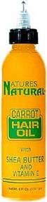 natures natural hair oil 6oz (carrot)
