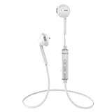 Dostyle Bluetooth Headphones, Wireless Stereo Headset with Mic/Apt-x, CVC6.0 Noise Cancellation Sweatproof Running Earbuds (White)