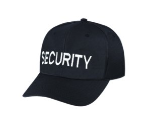 SECURITY - Cap/ Hat Patch - White/ Black, Adjustable - Police, Sheriff, CHP, Security, Cap Patch, Jail, Prison, Corrections - Sold by UNIFORM WORLD