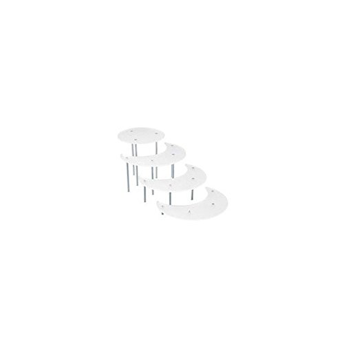 Martellato COD. 305 Plexiglass Light Model Cake Stand, White/Metal, Transparent