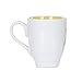 DEMDACO Bear Watercolor Glossy Stoneware Mug With Handle 16 Ounce, Brown On White