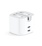 UGREEN USB C Charger Plug 40W Foldable Dual USB C Charger 20W PD Fast Type C Plug Compatible with...