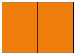 Paperado A5 Folded Card - Orange (Pack of 5)