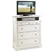Home Styles Naples TV Media Chest with Drawer, White