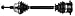 GSP NCV23575 CV Axle Shaft Assembly - Left Front (Driver Side)
