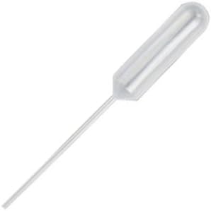 Samco Scientific 242 Polyethylene 4.0mL Sedi-Pet Short Narrow Stem Transfer Large Bulb Pipette, with Bulb Draw of 3.0mL (Case of 5000)