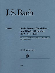 Photo 1 of 6 Sonatas For Violin And Piano (Harpsichord) Bwv 1014 - 1019 (Multilingual Edition)