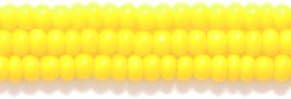 Preciosa Ornela Czech Opaque Seed Bead, Dark Yellow, Size 10/0