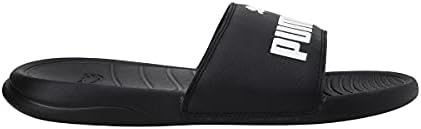 Men Popcat 20 Slide Sandal, Puma Black-Puma White, 42 EU