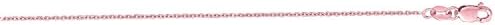 14K Rose Gold 1.1mm Classic Cable Chain with Lobster Clasp