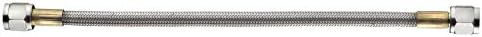Aeroquip -4AN Straight Fittings Braided Stainless Steel Line Oil Feed Turbo Brakeline High Tempature 4AN … (30")