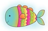 Fish Makin' Waves Snag 'Em Stamp (Imaginisce)