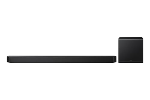 SAMSUNG HW-Q810GF Q-serie 5.1.2-kanaals soundbar voor tv, draadloze 6,5 inch subwoofer, draadloze Dolby Atmos en DTS:X, SpaceFit Sound Pro, Q-Symphony