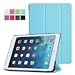iPad Air 2 Case - Poetic Apple iPad Air 2 Case [Slimline Series] - PU Leather Trifold Cover Case for Apple iPad Air 2 (2014) Sky Blue (3 Year Manufacturer Warranty From Poetic)