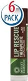 Desert Essence Lip Rescue Therapeutic with Tea Tree Oil -- 0.15 oz Each / Pack of 6