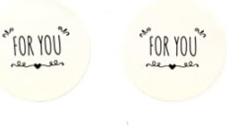 Timemorry Thank You Sticker/Seal Labels/Adhesive Sticker Labels,Good for Valentine's Day Wedding Baby Shower Party Handmade Cookie Biscuits Dessert Bags Envelope Packaging Tags (FOR YOU-108PCS)
