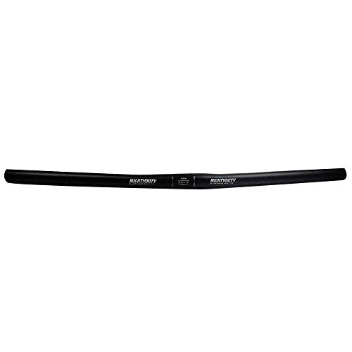 MIGHTYDUTY Bicycle Handlebar, Aluminum Alloy Small Straight Handlebar MTB Mountain Road Bike Flat Handlebar Folding Bicycle Handlebar (25.4X600MM, Black) - Thumbnail 4