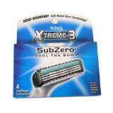 Schick Xtreme3 SubZero 4 Cartridges Schick Xtreme3 SubZero 4 Cartridges