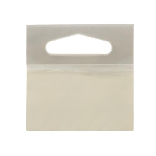 3M 1075 Hang Tab, (10 Tabs Per Pad, 50 Pads Per Carton, 10 Cartons Per Case), Clear, Pack of 500, 50.8mm x 50.8mm