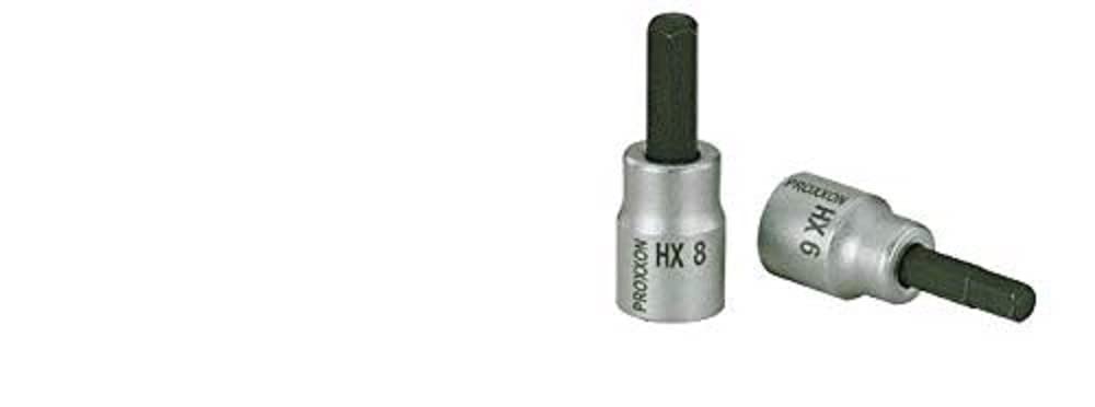 Proxxon Hexagon Socket 3/8 inch (HX 11, for Socket Wrench, Made of Chrome Vanadium Steel, Ratchet Wrench Insert) 23573
