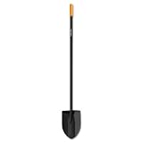 Fiskars Long Handled Shovel Steel Round Point
