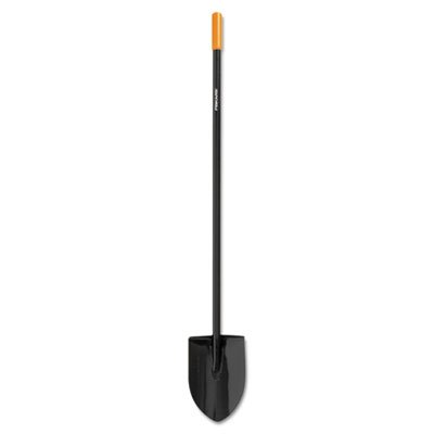 Fiskars Long Handled Shovel Steel Round Point
