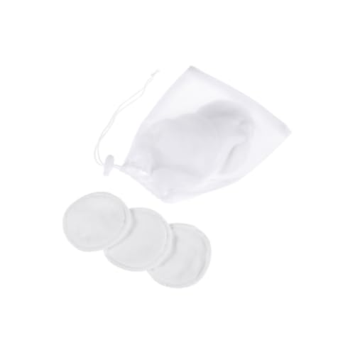 Abaodam 1 Set Pad Galactorrhea Nursing Pads with Drawstring Zipper Mesh Bags Thick Breathable Maternity Accessories for Lactating Mothers