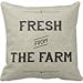 Vintage Farm Fresh From The Farm Decorative Throw Pillow Case Cushion Cover 16 x 16 Inches
