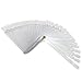 ReNext 50 Pcs Foldable Fan Shaped Clear Nail Polish Display Board with Mounting Screw