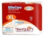 Tranquility EliteCare Briefs, XLarge, Bag of 12 by Tranquility EliteCare