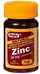 Rugby Laboratories Natural Zinc 50 Mg, 100 Capsule