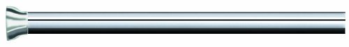 Spirella Teleskop Duschstange Duschvorhangstange, Teleskopstange Magic Verstellbereich 75-125 cm, Ø21mm, Edelstahl - zum kleb