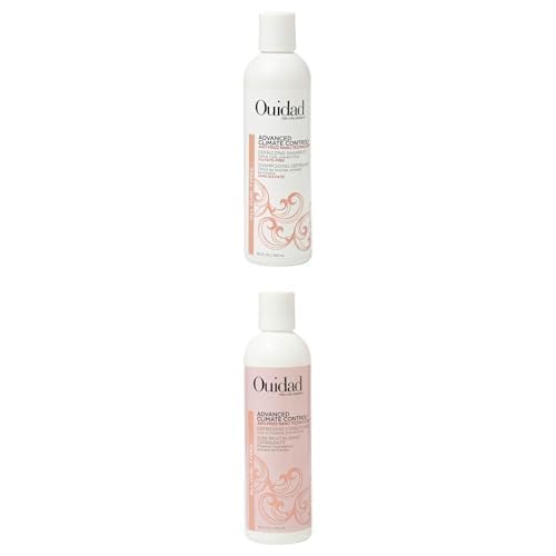 Ouidad Advanced Climate Control Shampoo & Conditioner Bundle – 8.5 fl oz Each, Anti-Frizz, Curl-Defining, Sulfate-Free, Locks in Moisture, Protects from Heat, Safe for Color-Treated Hair, All Curl Typ