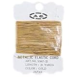 Gold Metallic Elastic Cords