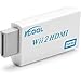 IKCOOL Wii to HDMI Converter Output Video Audio Adapter - Supports All Wii Display Modes (NTSC 480I, 480P,PAL 576I), Best Compatibility and Stability(a)