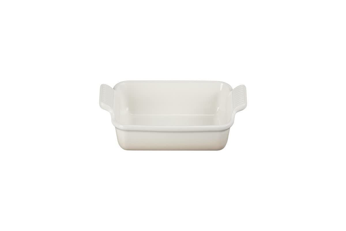 Le Creuset Heritage Rectangular Dish, Stoneware, 19 cm, 1.1 litres, Meringue, 71102197160001