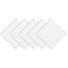 Arkwright Restaurant Cloth Napkins - (Pack of 25) Spun Polyester Dinner Napkin with Hemmed Edges - Ideal for Dinner, Wedding, Party, Banquet, Kitchen, 20 x 20 in, White