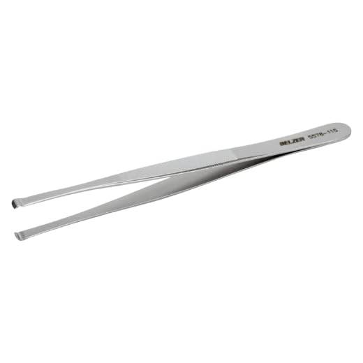 Bahco 5578-115 Assembly tweezers 122mm of stainless steel, Silver
