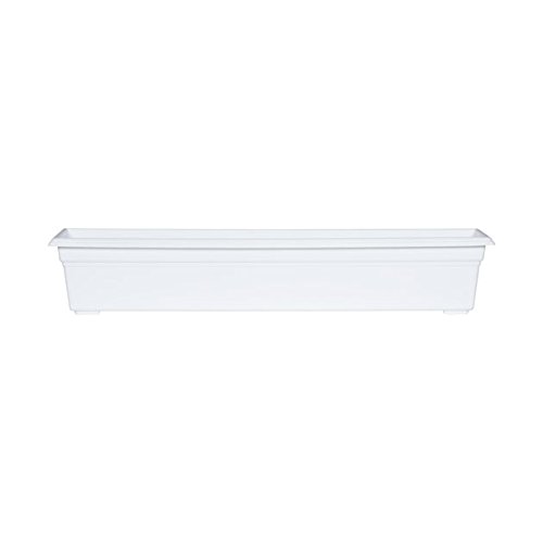 Countryside Flower Box Planter, White, 36-Inch