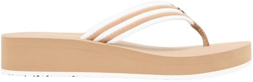 Sandálias de verão às riscas de Th FW0FW09196 femininas, KHAKI (Safari Canvas), 4
