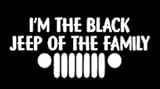 LLI I'm The Black Jeep of The Family | Decal Vinyl Sticker | Cars Trucks Vans Walls Laptop | White | 5.5 x 2.4 in | LLI1092